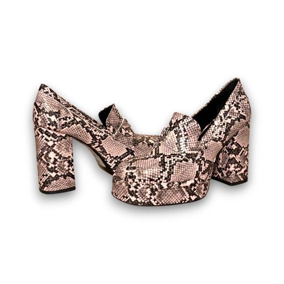 HUGO Lilah Women's Multicolor Leather Pump Loafers US 7 4-Inch Heel MSRP $383 - Picture 4 of 4